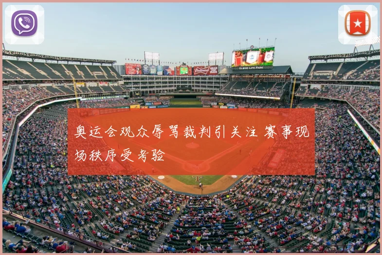 奥运会观众辱骂裁判引关注 赛事现场秩序受考验