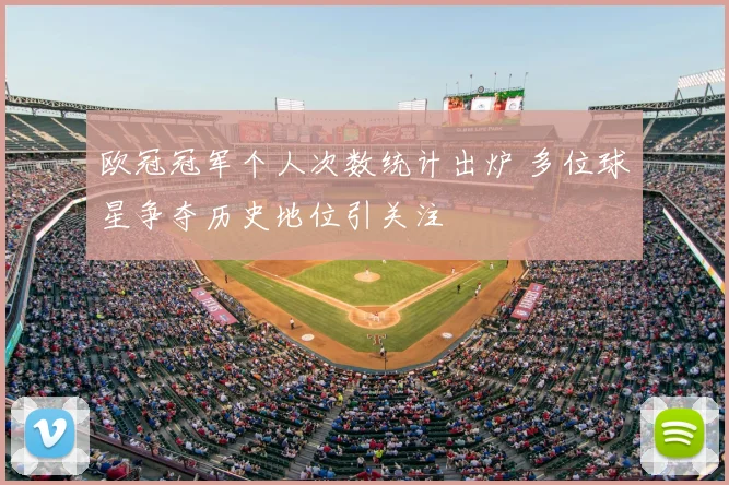 欧冠冠军个人次数统计出炉 多位球星争夺历史地位引关注